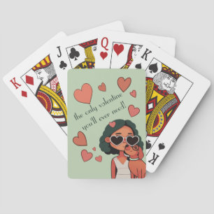 Dog Valentine Tote Bag Spielkarten