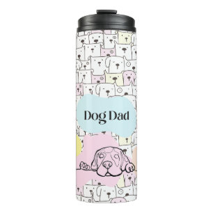 Dog Vater Begleiterin Hund Print Tumbler Thermosbecher