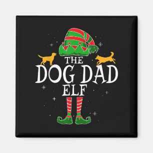 Dog Vater Elf Group Matching Familie Weihnachten D Magnet