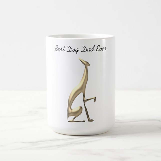 Dog Vater Gold Greyhound Simple Kaffeetasse (Mittel)