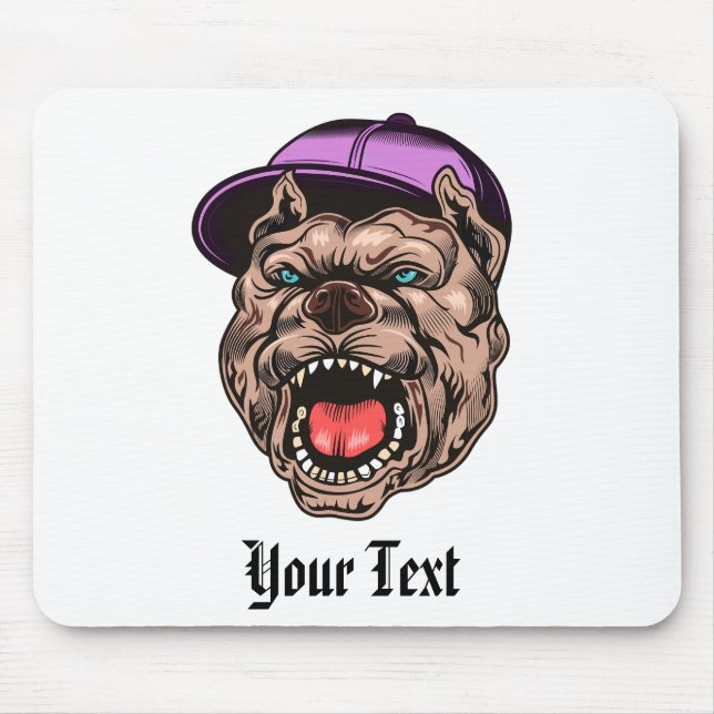 Dog Vector Design Mousepad (Vorne)