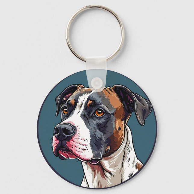 Dog Vector Illustration Schlüsselanhänger (Vorderseite)