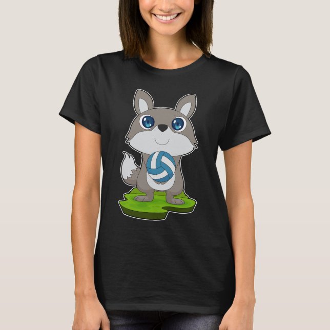 Dog Volleyball Spieler Volleyball Sport T-Shirt (Vorderseite)