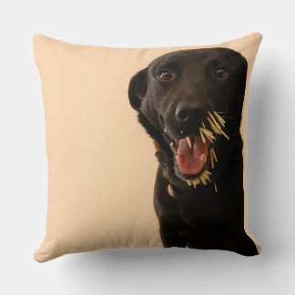 Dog vs. Porcupine Pillow Kissen