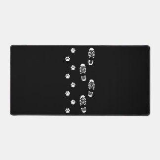 Dog Walk Foot Print Dog Walker Dog Walking Schreibtischunterlage