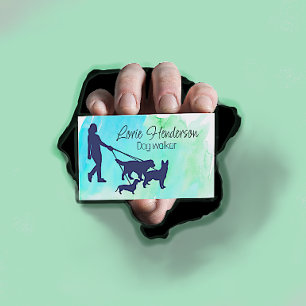 Dog Walker Business Card Visitenkarte