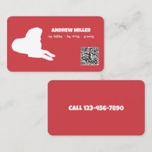 Dog Walker Custom QR (Red.