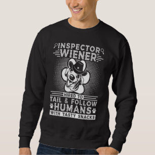 Dog Walker Inspector Dackel Sheriff Dog Trainer Da Sweatshirt