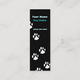 Dog Walker Mini Business Card Visitenkarte