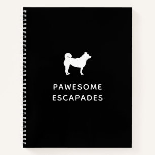 Dog Walker & Pet Sitter Schwarz Notizbuch