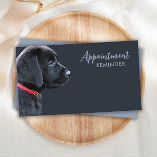 Dog Walker Pet Sitting Black Labrador Business Terminkarte