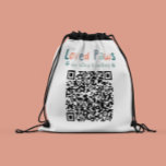 Dog Walker QR Code Business Branding Ihr Logo Sportbeutel<br><div class="desc">Dog Walker extra großes QR Code Business Branding mit Platz für Ihr Firmenlogo.</div>