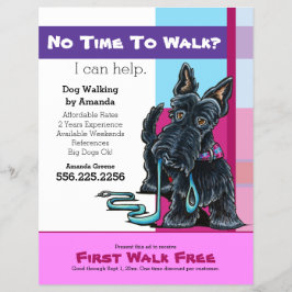Dog Walker Scottie Kariert Discount Coupon Ad Flyer