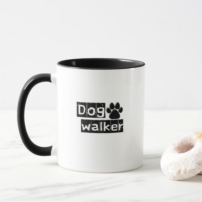 Dog Walker Tasse (Mit Donut)