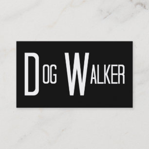 Dog Walker Word-Visitenkarte Visitenkarte