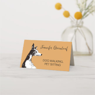 Dog walking, pet care Business Card Treuekarte
