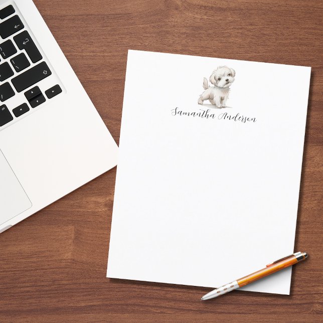 Dog Watercolor Letterhead (Von Creator hochgeladen)