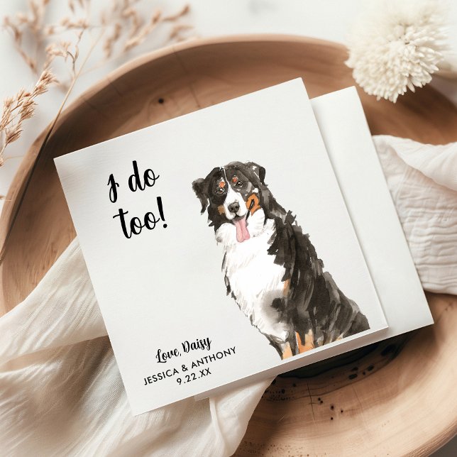 Dog Wedding Cocktail Napkins Serviette (Von Creator hochgeladen)