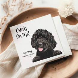 Dog Wedding Cocktail Napkins Serviette