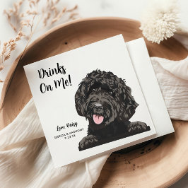 Dog Wedding Cocktail Napkins Serviette