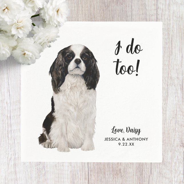 Dog Wedding Cocktail Napkins Serviette (Von Creator hochgeladen)