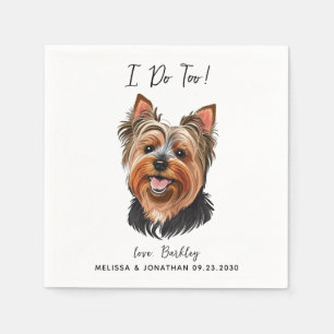 Dog Wedding Cocktail Serviette
