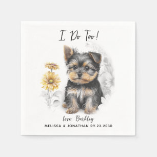 Dog Wedding Cocktail Serviette