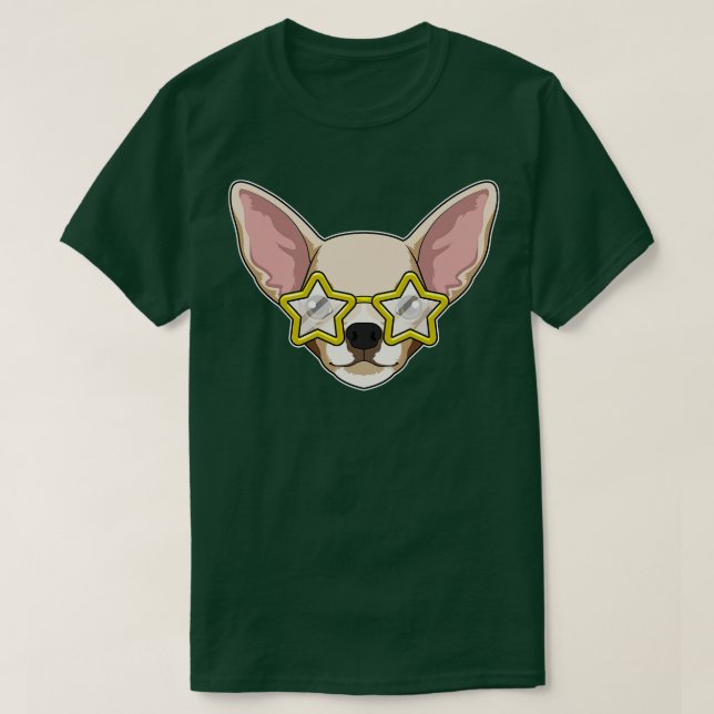 Dog With Sungasse T-Shirt (Design vorne)