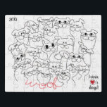 Dog Woof Puzzle<br><div class="desc">Jigsaw Puzzle, Woof für Liebe. Alle Designelemente können auf andere Zazzle-Produkte übertragen werden. Stellen Sie sicher, dass Sie sich für eine perfekte Passform einstellen. Personalisieren Sie, indem Sie bearbeitbaren Text löschen und Ihren eigenen hinzufügen. Verwenden Sie Ihren bevorzugten Schriftart Stil, Farbe und Größe. Danke, dass ihr angehalten und vorbeigekommen seid!...</div>