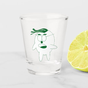 Dogbert-Shout Shot Glass - Satirisch-Cartoon Style Schnapsglas