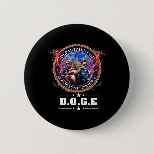 Doge-Abteilung für Regierungseffizienz Trump 47t Button