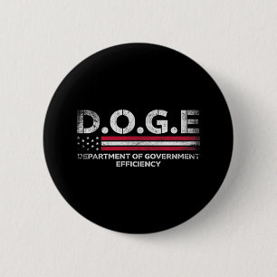 Doge D.o.g. Department of Government Efficiency Button