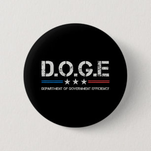 Doge D.o.g. Department of Government Efficiency Button