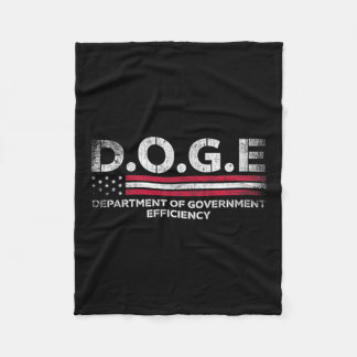 Doge D.o.g. Department of Government Efficiency Fleecedecke