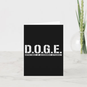 Doge D.o.g. Department of Government Efficiency Karte