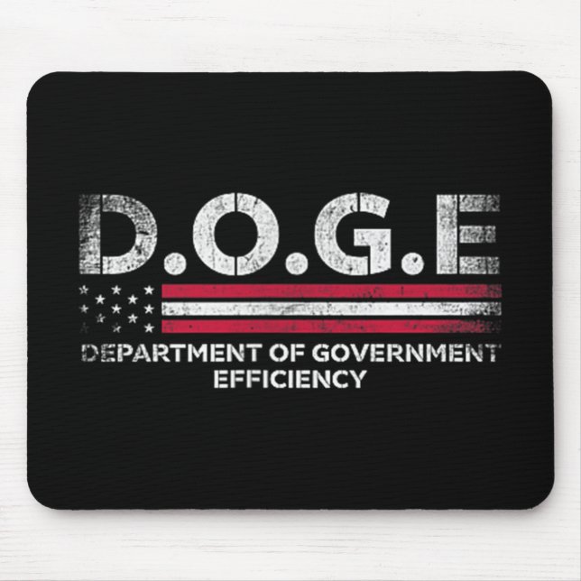 Doge D.o.g. Department of Government Efficiency Mousepad (Vorne)