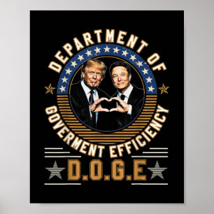 Doge D.o.g. Department of Government Efficiency Poster