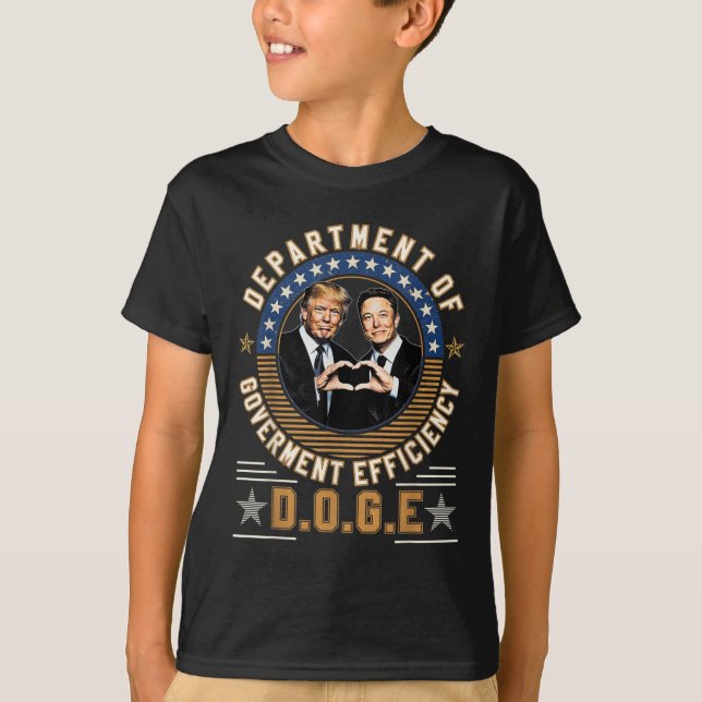 Doge D.o.g. Department of Government Efficiency T-Shirt (Vorderseite)