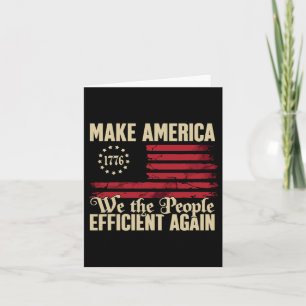 Doge D.o.g.e Amerika wieder effizient machen Trump Karte