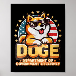 Doge D.o.g.e. Ministerium für Regierungseffizienz Poster