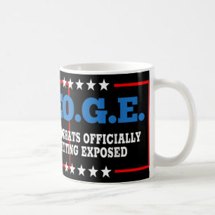 Doge-Demokraten werden offiziell entlarvt Abteilun Kaffeetasse