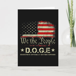 Doge-Demokraten werden offiziell Trump 20 bloßgest Karte
