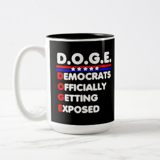 DOGE-Demokraten werden offiziell verfügbar Zweifarbige Tasse