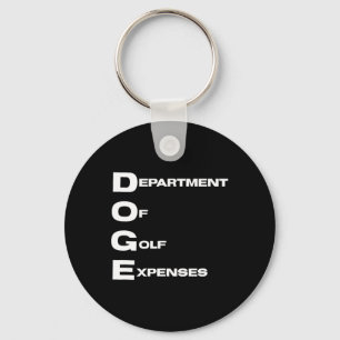 Doge Department of Golf-Aufwendungen Trump Hypocri Schlüsselanhänger