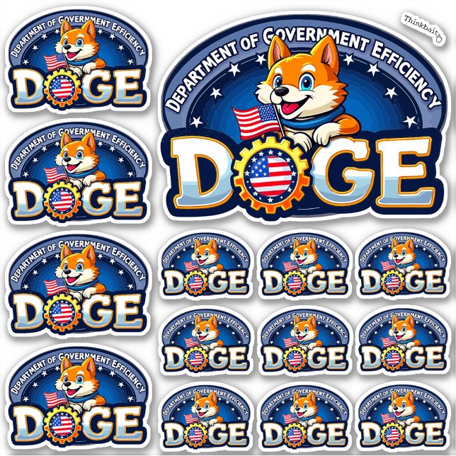 DOGE Department of Government Efficiency Vinyl Aufkleber (Von Creator hochgeladen)
