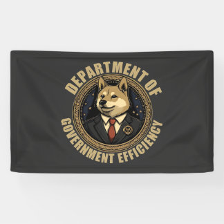 Doge Dog des Ministeriums für Regierungseffizienz Banner