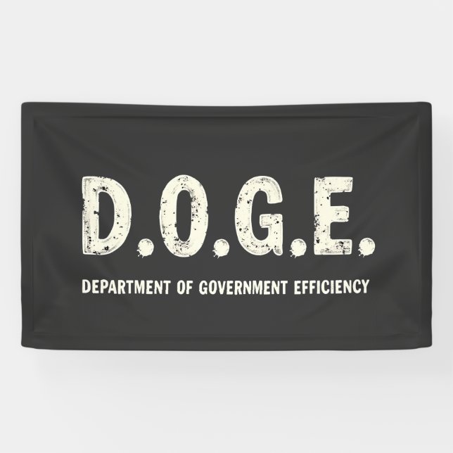 Doge Dog des Ministeriums für Regierungseffizienz Banner (Horizontal)