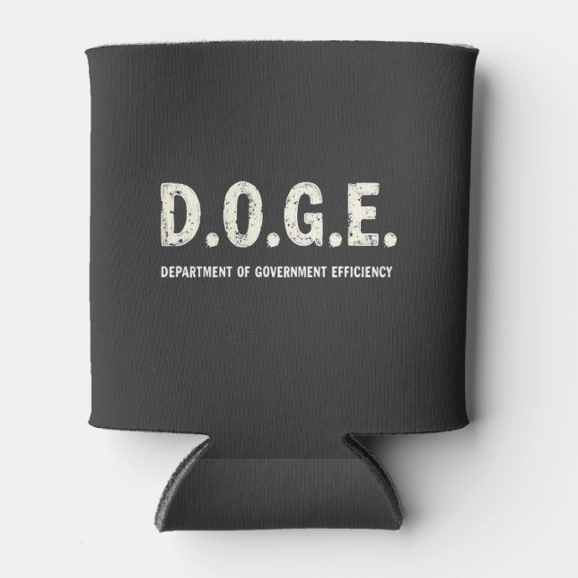 Doge Dog des Ministeriums für Regierungseffizienz Dosenkühler (Vorderseite)
