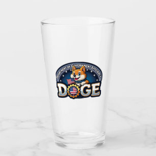 Doge Dog des Ministeriums für Regierungseffizienz Glas