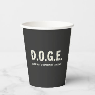 Doge Dog des Ministeriums für Regierungseffizienz Pappbecher